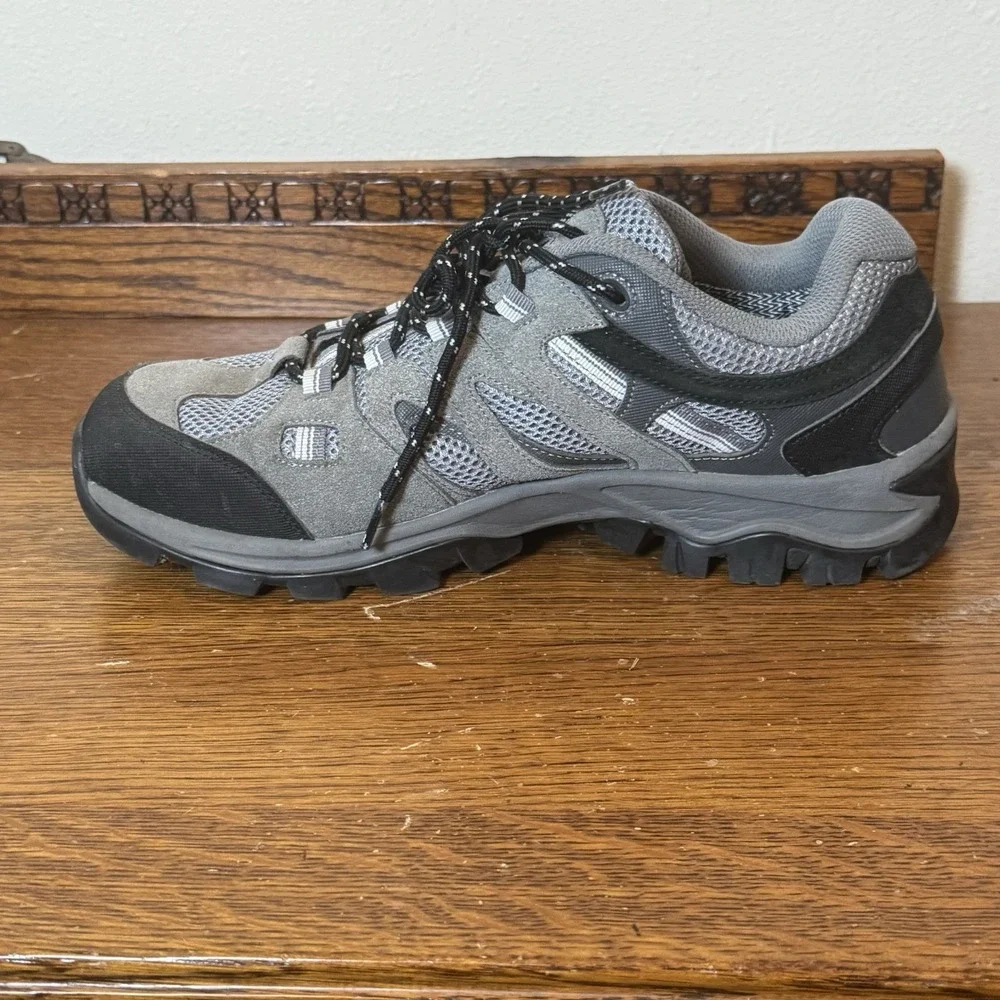 Camel Crown Men's Gray Hiking Trail Shoes Size 11 Mesh Suede Outdoor